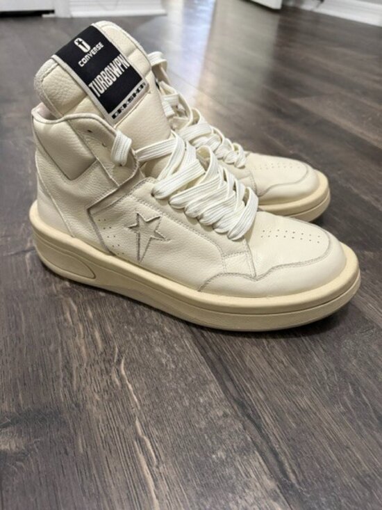 Converse x Rick Owens Drkshdw turbowpm Black Cloud Cream 172342C Mens Size 11 main image 5